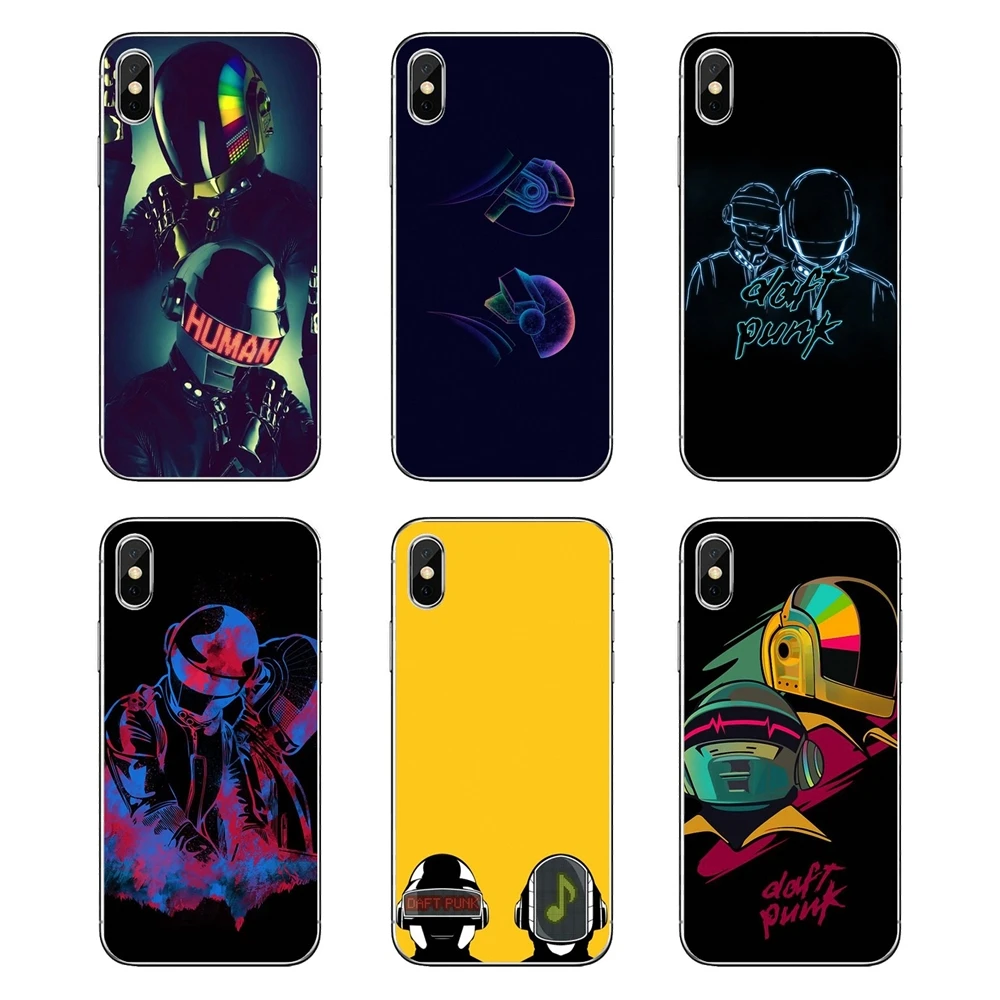 Силиконовый чехол кошелек для Samsung Galaxy A5 A6 A7 A8 A9 J4 J5 J7 J8 2017 2018 Plus Prime Daft Punk Give Life Back to DJ