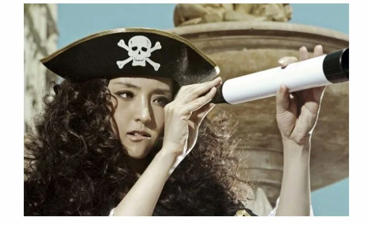 Хэллоуин украшения пиратский Интимные аксессуары Pirate Captain dressup пират Производительность шляпа капитан Карибского пиратская шляпа mfe74