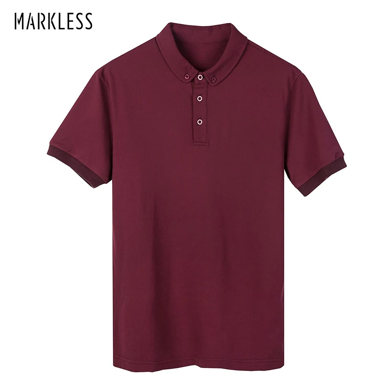 Мужская хлопковая рубашка поло Markless Повседневная деловая с коротким рукавом и M