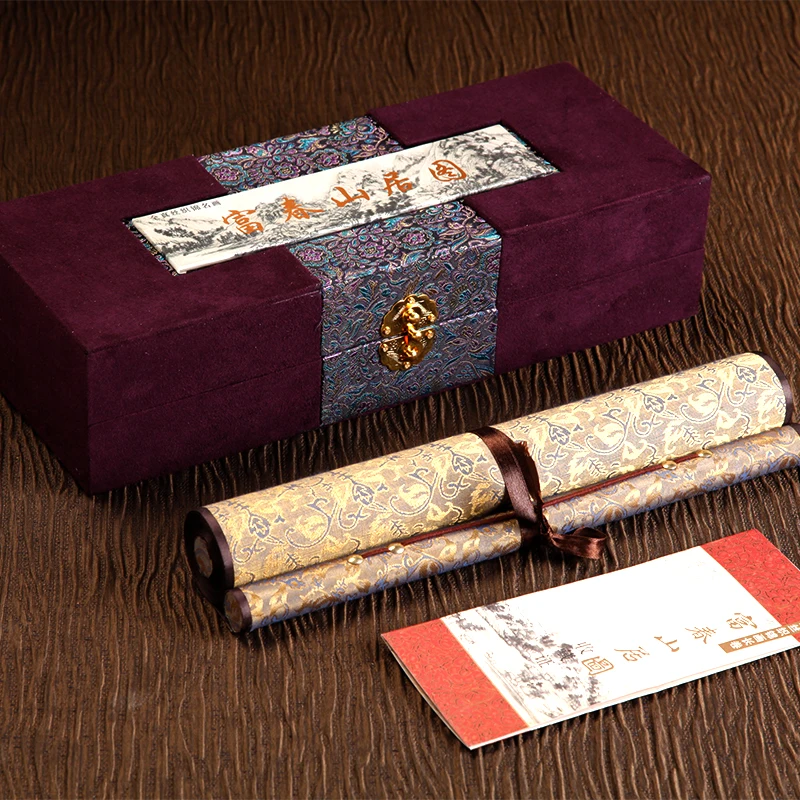 Tangfoo настенный китайский арт шелковая картина свиток знаменитый пейзаж живопись