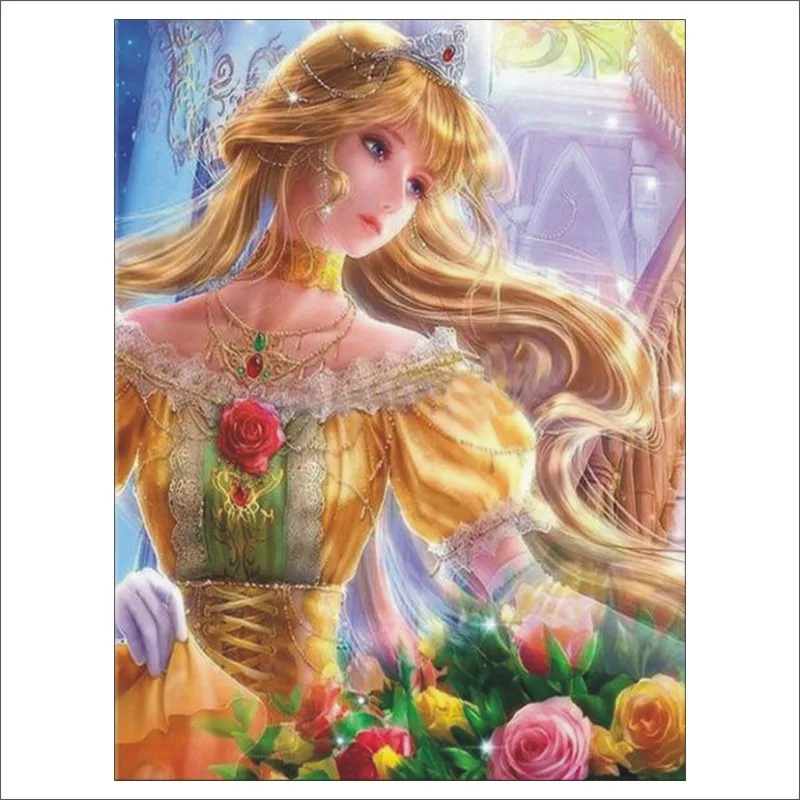 

5D Алмазная мозаика, алмазная вышивка, принцесса, девочка, «сделай сам», алмазная живопись, вышивка крестиком, декоративная роспись, подарок ...