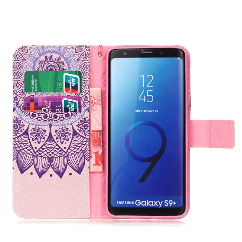 Wekays чехол для samsung Galaxy S9 плюс Красивая мультяшная бабочка кожаный Fundas Coque iphone Plus/S9 |