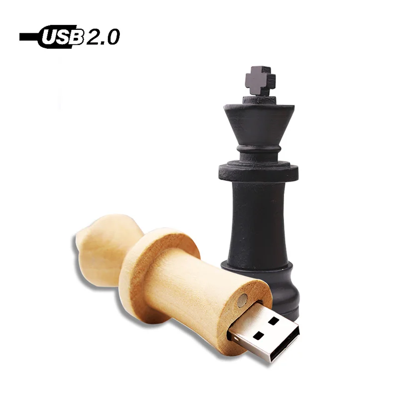 Деревянный Шахматы горячий Флешка U Stick Usb флэш-накопитель 4 ГБ 8 16 32 64 128 подарок