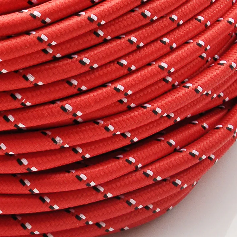 Винтажный шнур для лампы 2 м 0 75 мм жильный светильник Эдисона искусственная