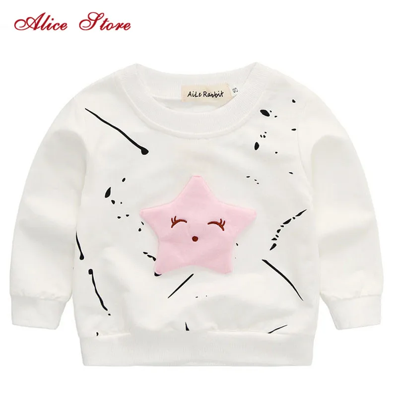 Новинка 2018 модная детская футболка с длинным рукавом и мультипликационным