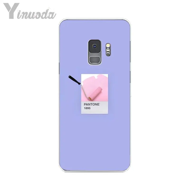 Yinuoda Pantone мягкий силиконовый прозрачный чехол ярких цветов для телефона Samsung S8 Plus