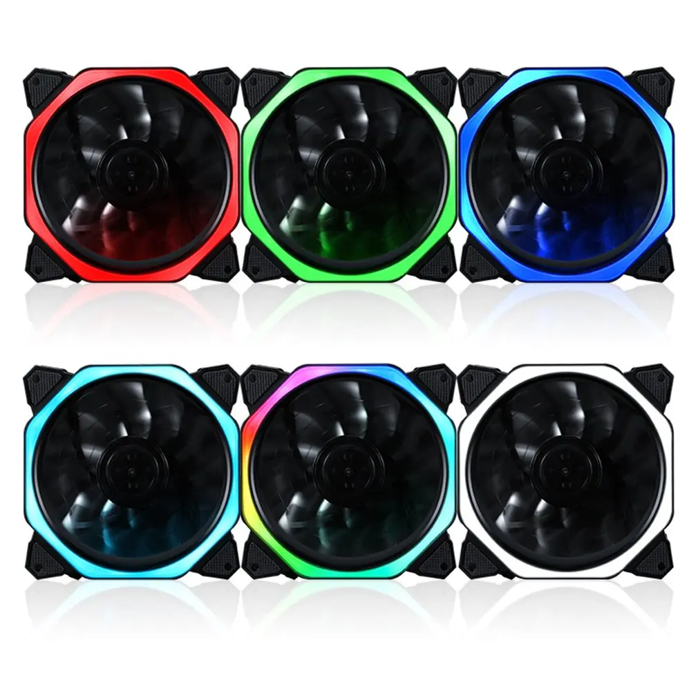 RGB свет cpu кулер охлаждающий вентилятор Ультра тихий Прочный Алюминиевый ПК бесшумный охлаждающий вентилятор cpu кулер теплоотвод для компьютера