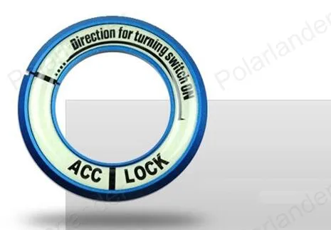 Украшение кольцо для ключей наклейка светящаяся на зажигание переключатель