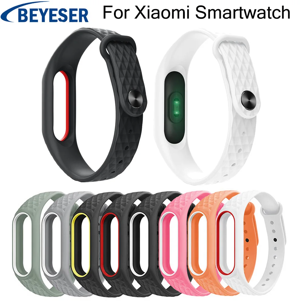 Ремешок силиконовый для Xiaomi mi band 2 сменный спортивный браслет 2|Ремешки часов| |