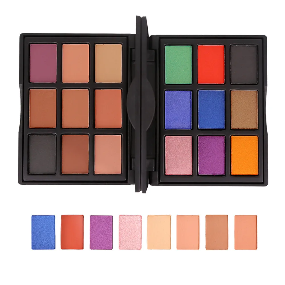 Косметические матовые тени для век палитра 9 цветов Красота мерцающие