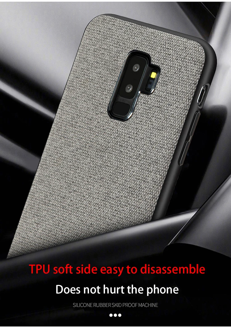 Одноцветный деловой Ретро чехол для телефона samsung A70 50 40 30 все включено холщовый чехол для samsung S10 plus S9 S8 note10 note8