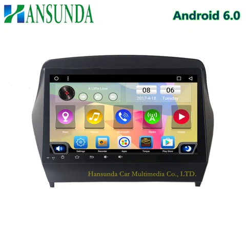 9-дюймовый четырехъядерный автомобильный dvd-плеер Android 6,0 для HYUNDAI IX35 Tuscon с 3G/4G/WIFI Радио/RDS/DAB + GPS бесплатные карты BT зеркальная ссылка