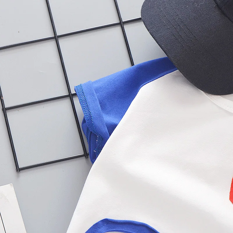 2019 летний костюм для мальчиков с коротким рукавом детское летнее платье героями