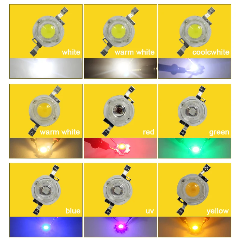 Бесплатная доставка! 10 шт./лот 1 Вт/3 Вт светодиодные лампы высокой мощности белый