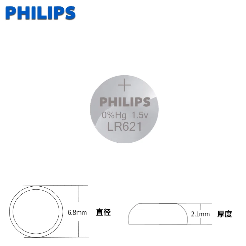 Кнопочные батарейки philips LR621 SR621 164 10 шт. LR621W CX60 364A для монет щелочные 1 5 в TR621SW часов
