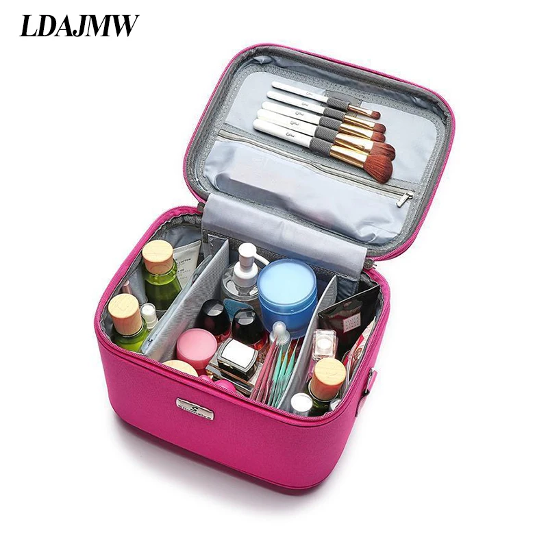 Профессиональная косметичка LDAJMW вместительная Корейская дорожная портативная
