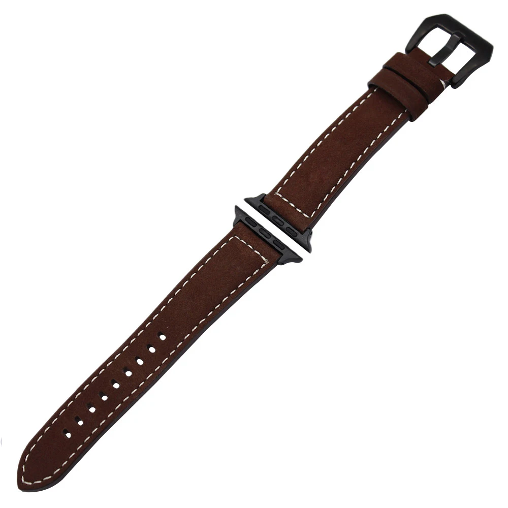 Ремешок из натуральной кожи для iWatch Apple Watch 38 мм 40 42 44 SE Series 6 5 4 3 2 1 | Наручные часы