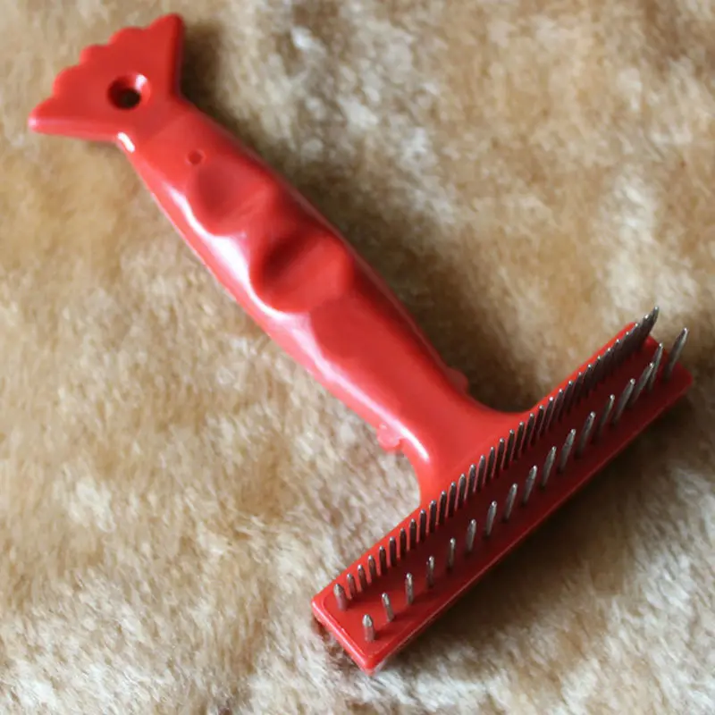 Двухрядная Расческа для домашних животных стальные булавки щетка груминга собак