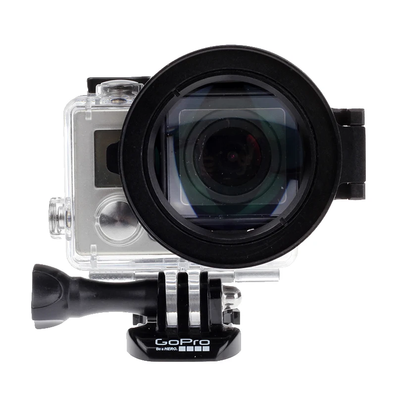 Кольцо адаптер для макрофильтра объектива 58 мм 16X Times Colse up HD с чехлом GoPro HERO 5 4 3 +