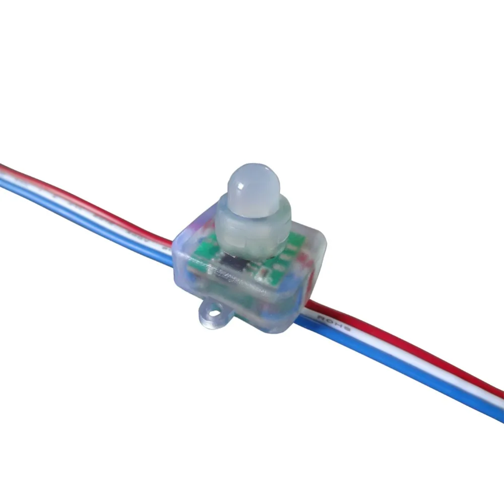 Пиксельный модуль T1515 WS2811 12 мм 200 шт. 1 светодиодный пиксельный F8 RGB узел IP68