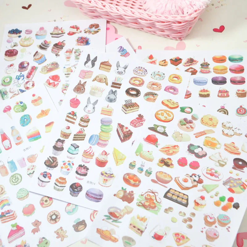 Комплект из 2 предметов летняя мороженое напиток наклейка с картинкой торта