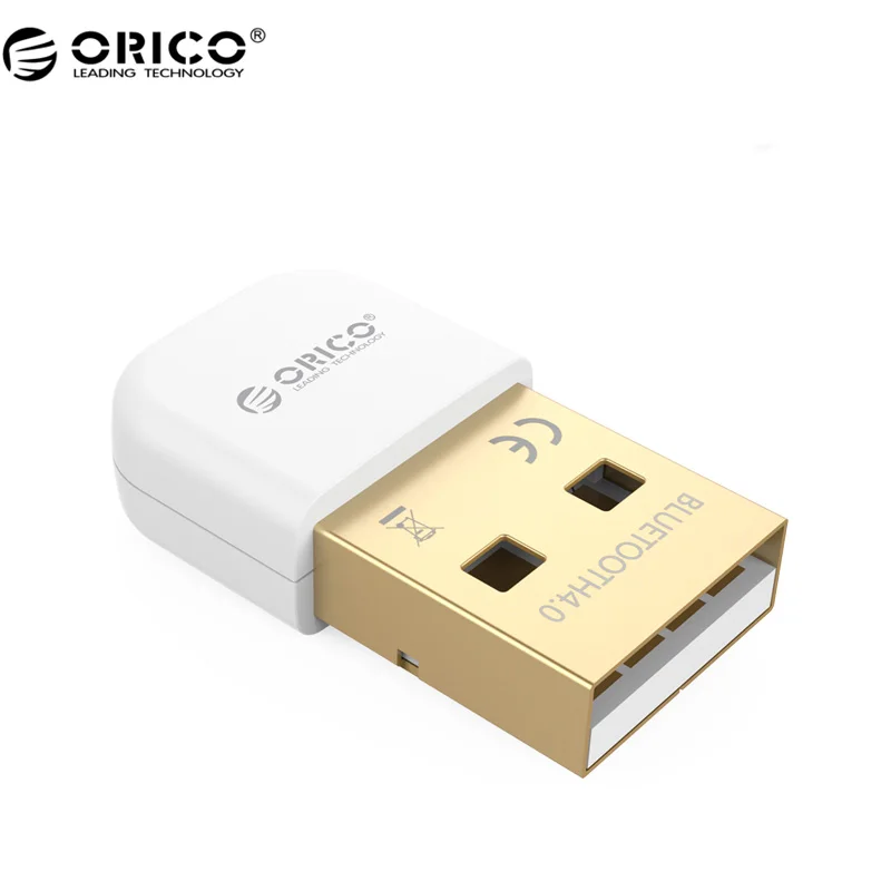 ORICO беспроводной usb-адаптер Bluetooth 4,0 Bluetooth ключ Музыкальный звуковой приемник адаптер Bluetooth передатчик для компьютера ПК - Цвет: Белый