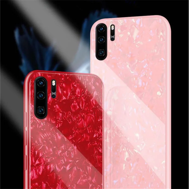 Закаленное Стекло чехол для huawei P30 Pro противоударный защитный телефона мягкий