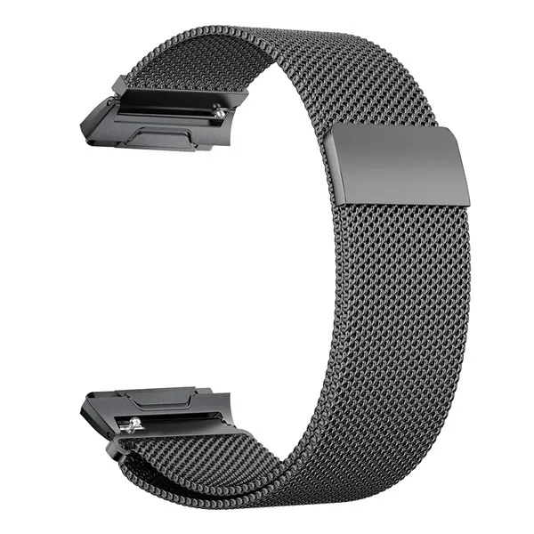 Черный Миланские ремни для Fitbit Ionic ремешок для часов умные часы с ремнем петля ремешок из нержавеющей стали сменный ремешок браслет на запястье - Цвет: Черный