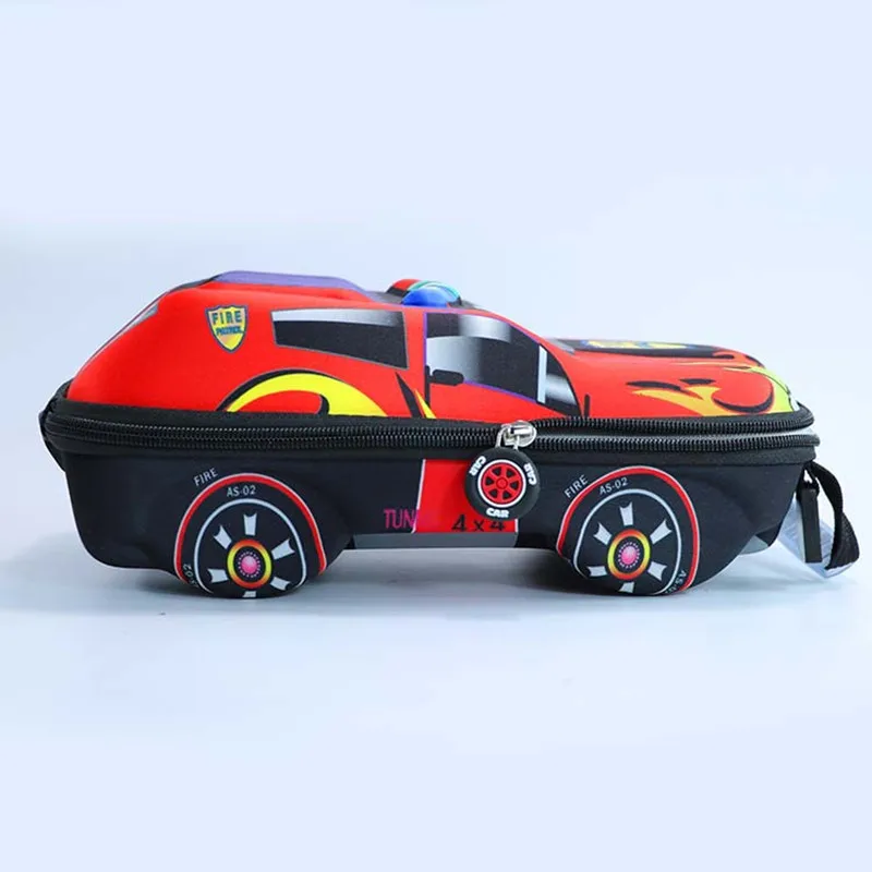 3D мультяшная Автомобильная школьная сумка милый рюкзак для детей Жесткий Чехол