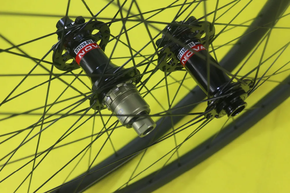 29er MTB XC BOOST горный велосипед углеродная колесная установка 30 мм x бескамерные Novatec