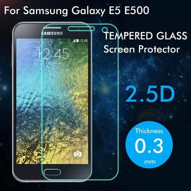 2.5D Закаленное стекло для Samsung Galaxy E5 Высококачественная защитная пленка