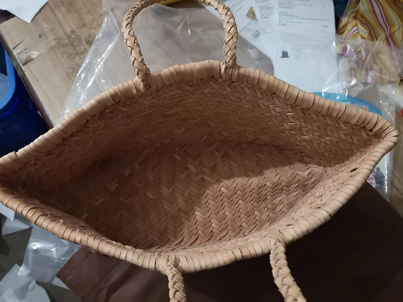 Женская тканая сумка из натуральной кожи, крутая плетеная корзина, сумки, французский Повседневный Кошелек, Воловья кожа, сумки с перекрестной ручкой