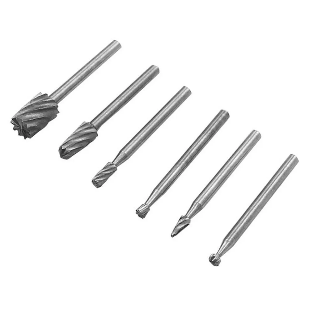 6Pcs Rotary Drill Bits with 1Pcs Multi Tool Cutting Guide Attachment Kit HSS Router Set|Сверла| |