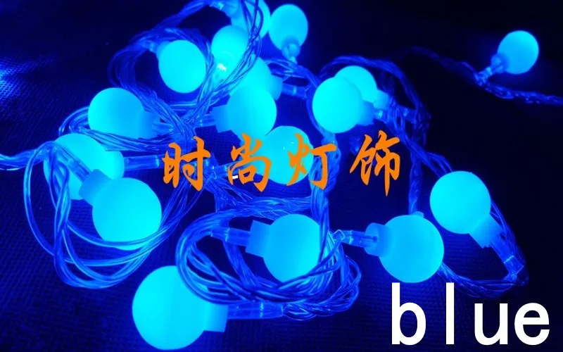 10 м 100 Led Вишневый шар сказочные декоративные световые гирлянды Свадебная вечеринка Рождество открытый патио гирлянды украшения