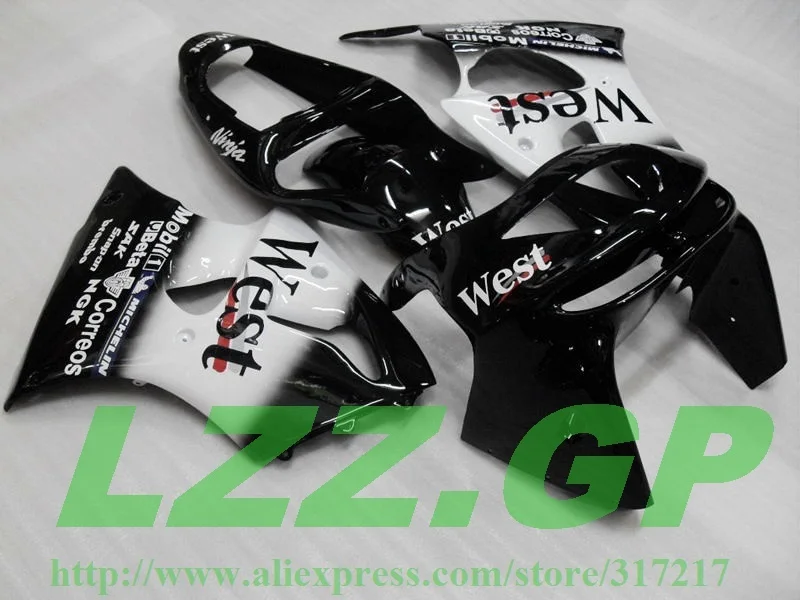

100%New WEST Body for KAWASAKI Ninja ZX-6R ABS ZX 6R 1998-1999 fairings ZX6R 98 99 ZX 6R 1998 1999 Fairing kits zt66s