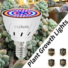 Светодиодная лампа для выращивания растений, 4 Вт, 6 Вт, 8 Вт, 220 В
