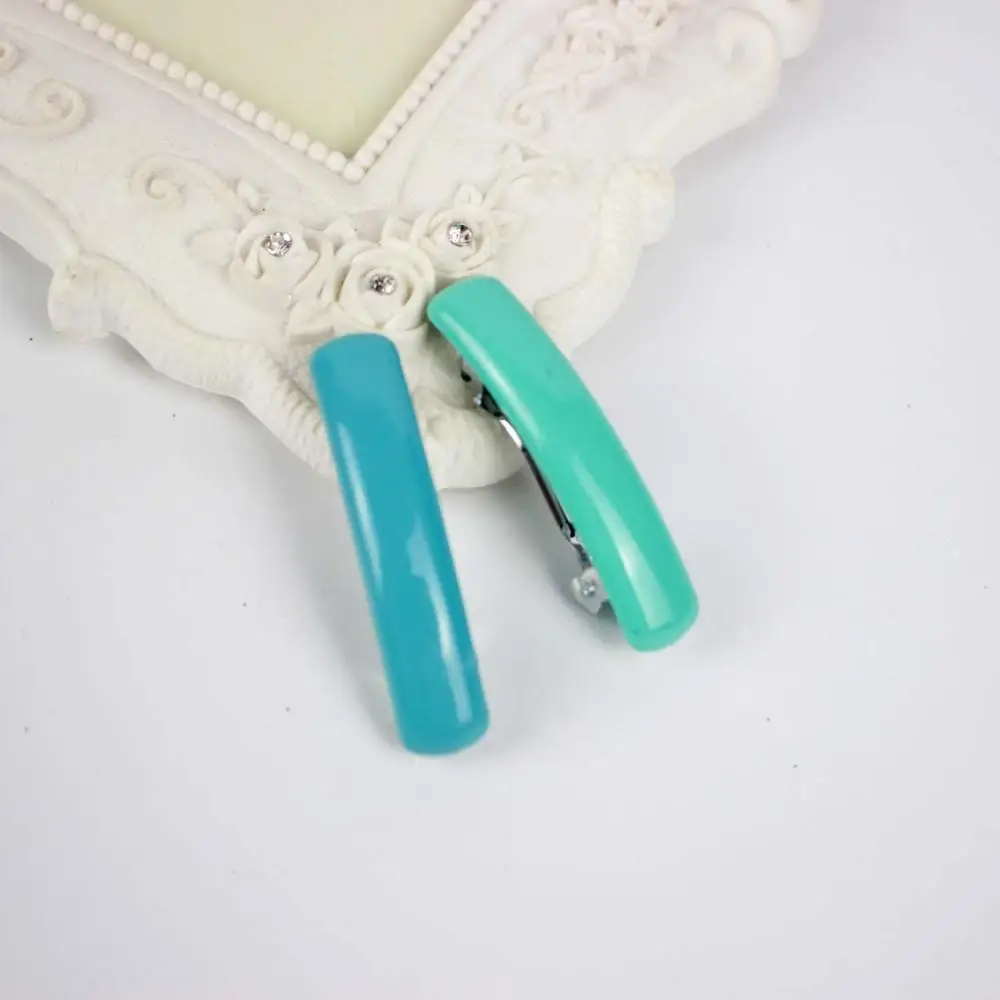 Wholesale 6pcs/set print flowers barrettes solid summer hair clips 4 cm girls hairpins accessories for school | Детская одежда и