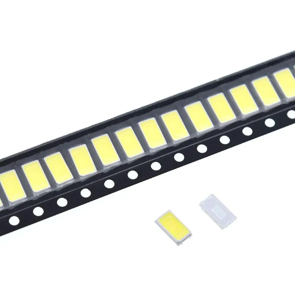 100 шт 5630/5730-CW/WW 0.5W-150Ma 50-55lm 6500K белый светильник SMD 5730 5630 Светодиодный 5730 Диоды(3,2~ 3,4 в