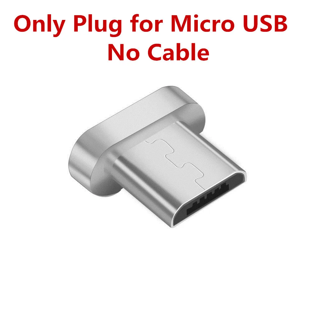 Only plug for Micro Vanniso 3A Магнитный Micro USB кабель для быстрой зарядки usb type C кабель для samsung S9 s8 huawei p20 Xiaomi mi8 mi9 type-C шнур провода - Цвет: Only plug for Micro