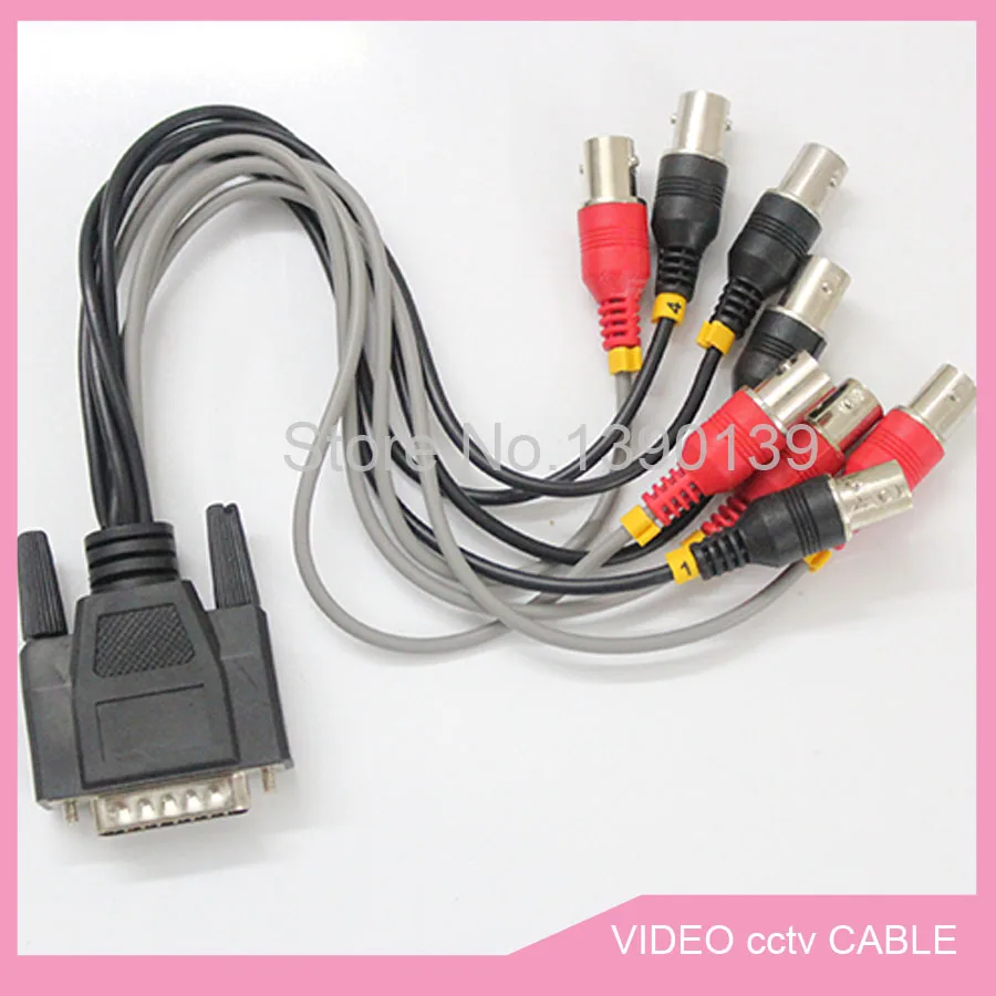 1 компл. Кабель видеонаблюдения с VGA 15P 3 ряда штекер к 8 BNC Гнездовой разъем в