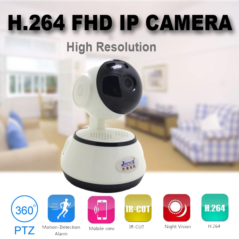 JIENUO IP камера 720P Wi-Fi двухсторонняя аудио Беспроводная Cctv камера безопасности для помещений мини IPCam инфракрасная камера для домашнего наблюдения детский монитор
