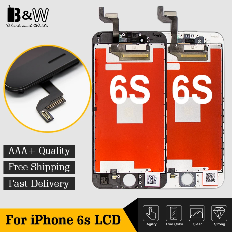 

Display For iPhone 6S LCD With High Quality 3D Force Touch Screen Assembly Display AAA+++ Quality Free Shipping Strong Packing