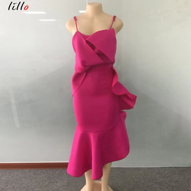 African women large size summer new sling sexy suit skirt ruffled bag hip short jacket fashion irregular side | Женская одежда
