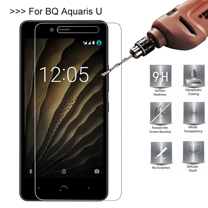 2.5D 9H Премиум Закаленное стекло для BQ Aquaris U Lite Защитная пленка Plus|Защитные стёкла и