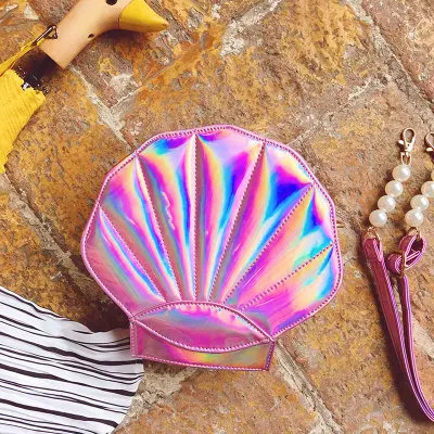 Модная фирменная сумка-мессенджер новый дизайн с лазерной цепочкой 3 цвета |