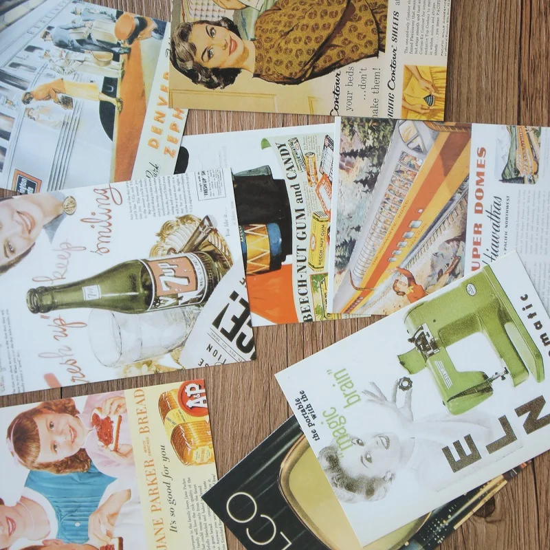 30 шт. старая реклама мужской стиль карта мульти использование в качестве