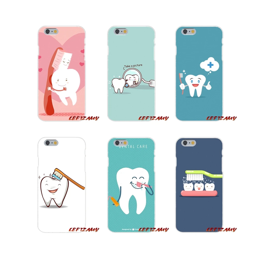 Аксессуары Чехлы для телефона Зубная коронка для дентиста для iPhone X XR XS MAX 4 4S 5 5S 5C SE 6 6S 7 8 Plus iPod Touch он.
