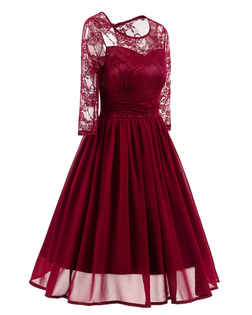 Robe De Soriee новые винно красные прозрачные платья для невесты кружевные темно синие
