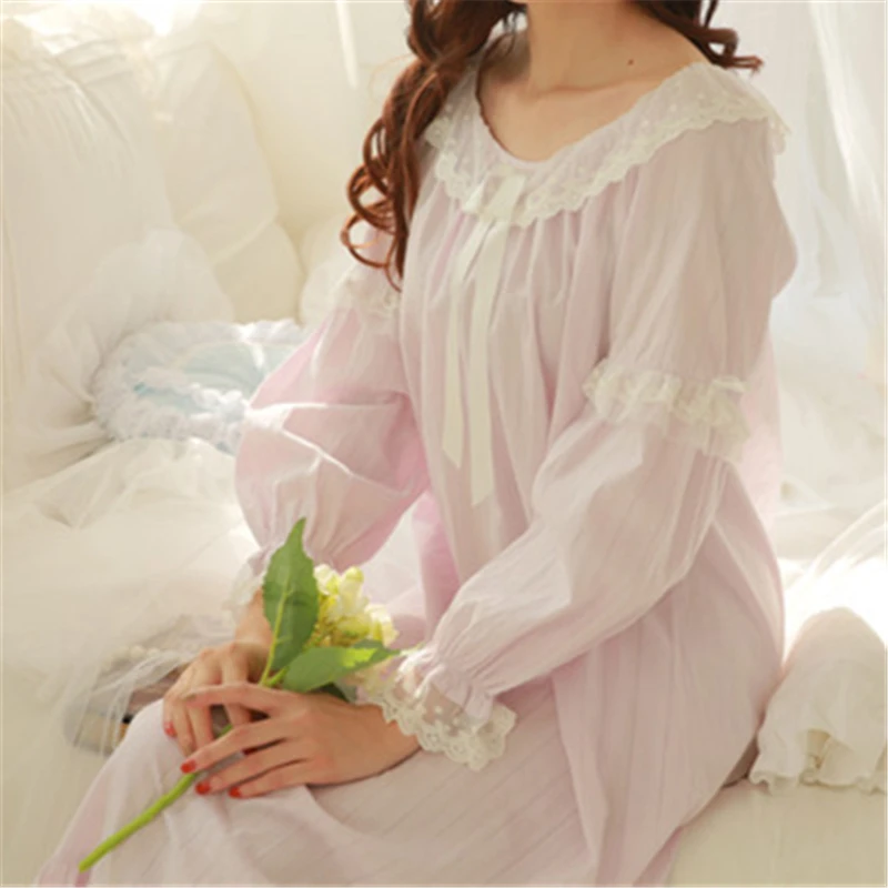 Новое поступление винтажные ночные рубашки пикантные домашнее платье кружевная