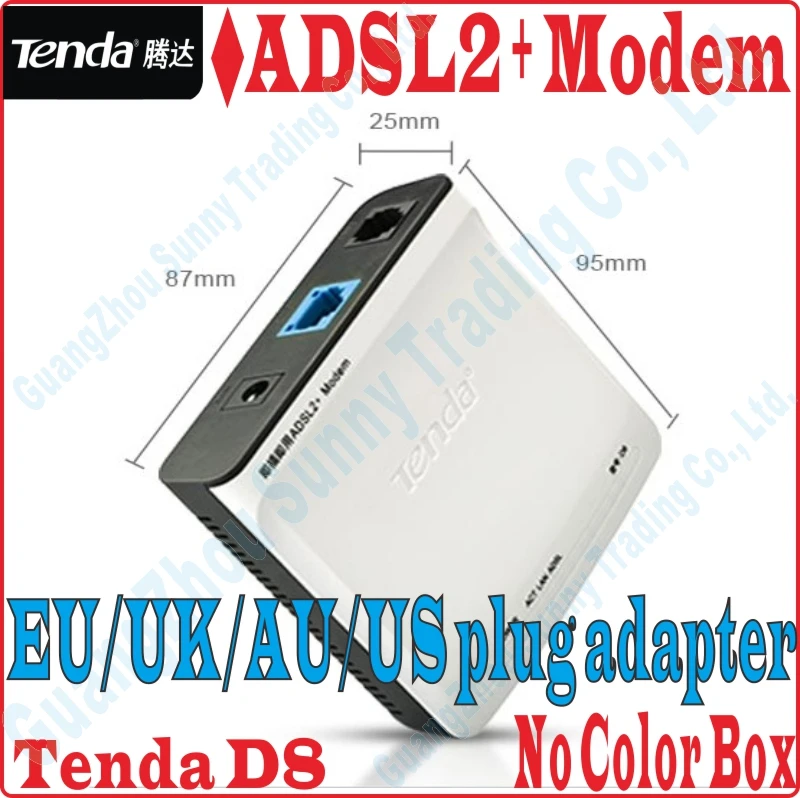 ЕС/Великобритания/Австралия/США штепсельная вилка Tenda высокоскоростной DSL